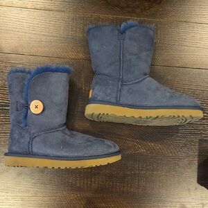 UGG Blue Fuzzy Boots